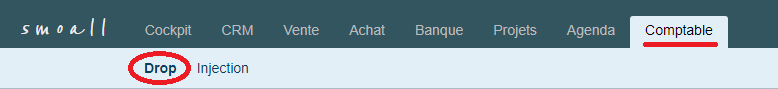 Smoall- Menu Drop comptable