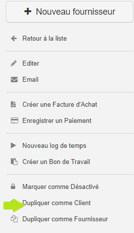 Smoall - Client et Funnel - dupliquer comme client depuis fournisseur