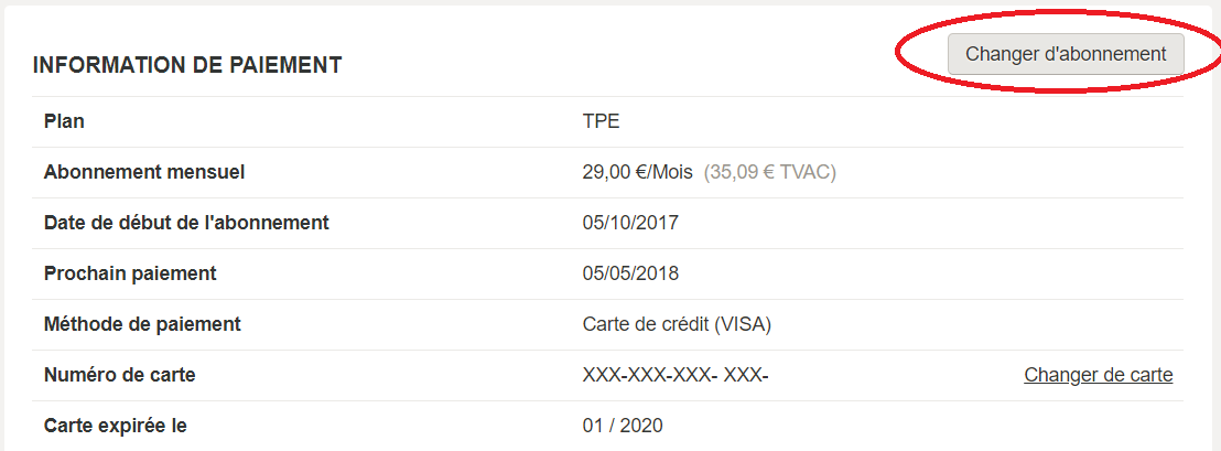 Smoall - Abonnement - upgrade