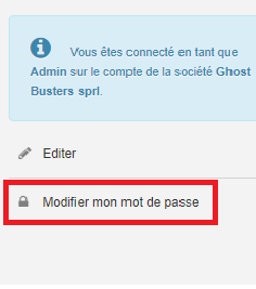 Smoall - Modifier mon mot de passe