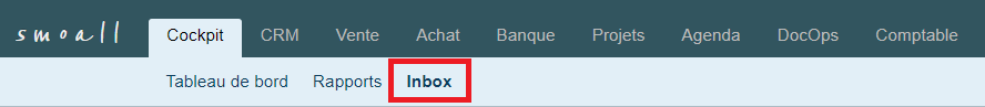 Smoall - menu Inbox