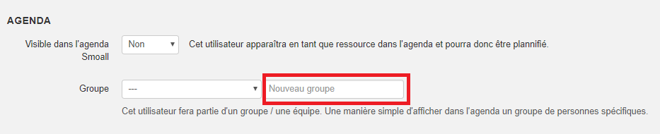 Smoall-Groupe agenda