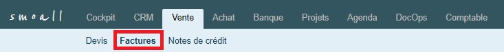 Smoall-Menu factures