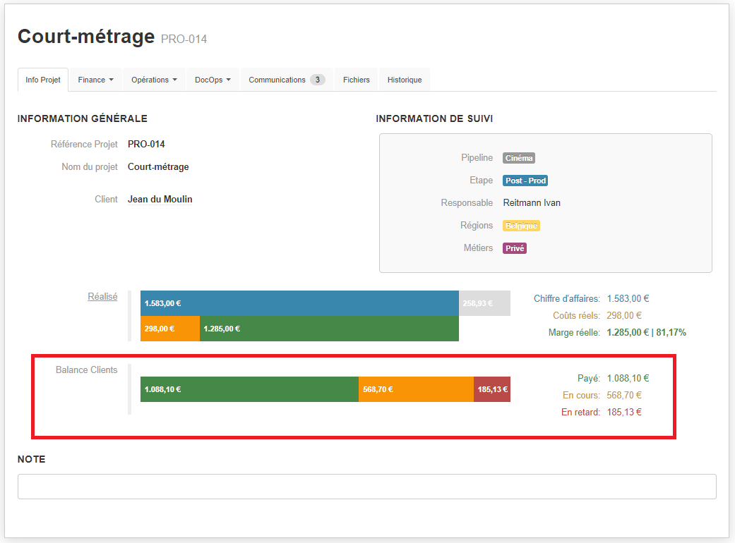 Smoall-Balance client fiche projet