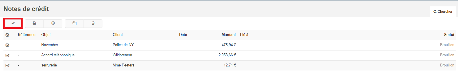 Smoall - Validation multiple